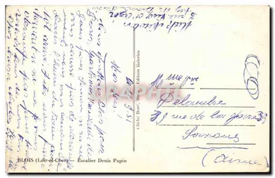 BLOIS (Loir-et-Cher) — Trapagang Denis Papin — Uitgave Dore — Achterkant