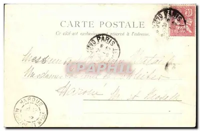 Castello di Cheverny — Tappeto — Kunzli Frères Editeurs, Parigi — Verso