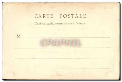 Paray-le-Monial — widok na wieżę i ulicę — B. F. Chalon-saône — Rewers