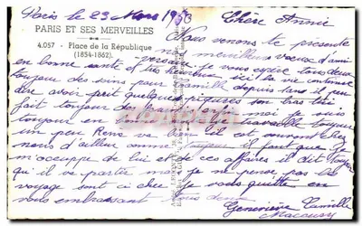 Place de la République — París — editor Guy, n° 4.057 — Reverso