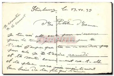 Strasbourg — Ewangelicki kościół św. Pawła i katedra — AR 173 — Rewers