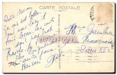 Strasburg — Mała Weneza — wydawca Kartki Pocztowe, n° 58 — Rewers
