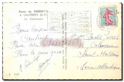 Trasa z Pierrefitte do Cauterets — Le Colimaçon — Wydawnictwo Francuskie — Rewers