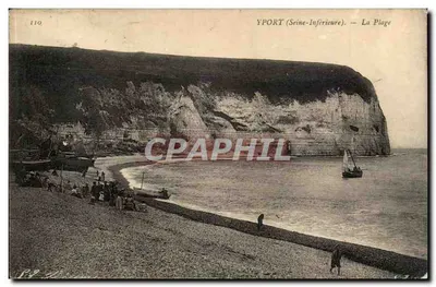 Yport (Seine-Inférieure) — A Praia — editor desconhecido, n° 110