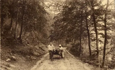 Rochefort — Paisagem no bosque dos Fallizes — Ém. Thill, Bruxelas