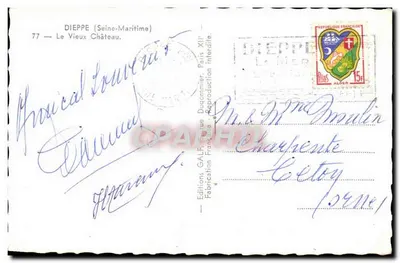 Dieppe — El Viejo Castillo — Ediciones GALF — Reverso