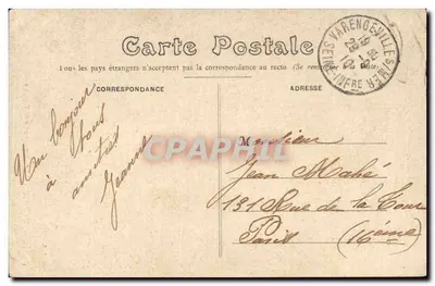 Dieppe — O Farol em um Dia de Tempestade — G. Vachon & Cie — Verso