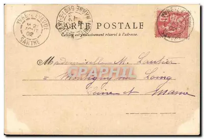 Solemes — Antiga Abadia dos Beneditinos — Fototipia J. Bouvret, Le Mans — Verso