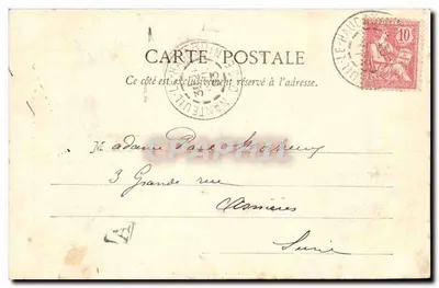 Reims — Portal Norte do Transepto (Século XIII) — Editor E. Chabauty, Toulouse, n° 1 — Verso