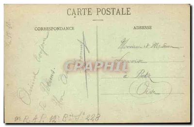 Reims - O Hotel de Ville — Coleção G. Dubois, Reims — Verso