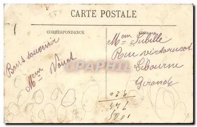Biarritz — A Igreja de Santa Eugênia e o Hotel da Inglaterra — LL. n° 119 — Verso