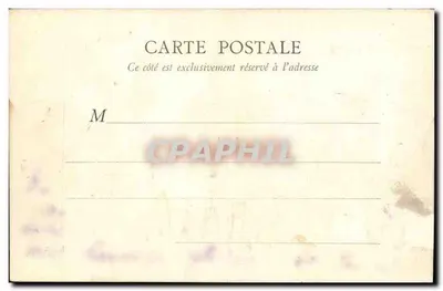 Biarritz - A Praia - Bilhete postal antigo — Verso