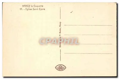 NANCY - Katedra św. Epwra — Widok fasady gotyckiej — Wydawca V. Reeder — Rewers