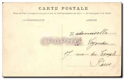 Os Pirineus — Barèges — Hospital militar e Estabelecimento termal — A. Villatte, editor, Tarbes — Verso