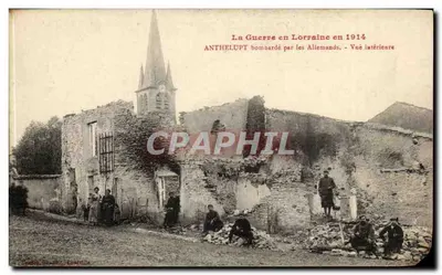 Anthelupt — bombardeado por los alemanes en 1914 — vista interior