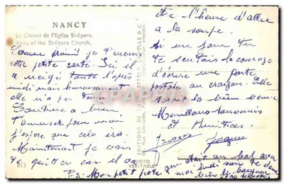 Nancy — Katedra św. Epwra — Estel — Rewers