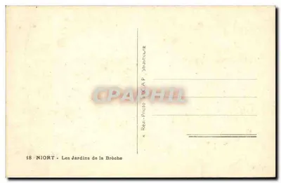 Niort - Ogród Brèche — Real-Photo & CAP-Strasbourg, n°18 — Rewers