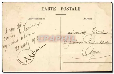 Kościół i kaplica abbatii w Asnières (Maine-et-Loire) — H. Ogerard, wydawca — Rewers