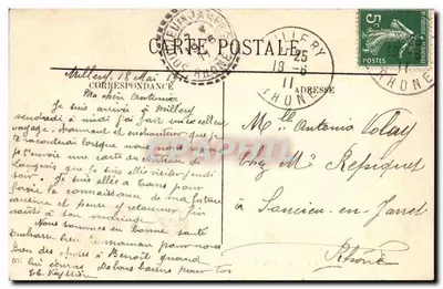 LANGEAIS — O Castelo visto do Parque — LL. — Verso