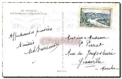 Biarritz — I Girasoli e la Grande Plage — Réal-Photo — Verso