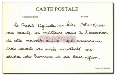 Nantes — A Praça do Comércio — Brevet L. F. — Verso
