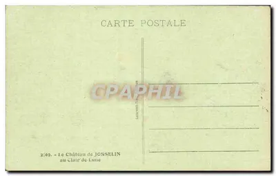 Zamek w Josselin — pod księżycem — Laurent-Neufville, nr 2:69 — Rewers