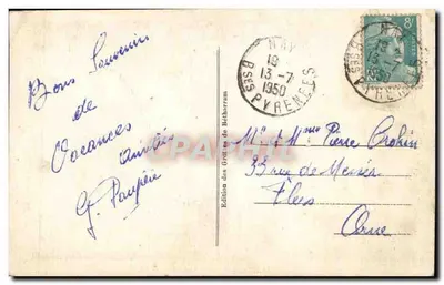 Jaskinie Bétharram — Stalaktyty z Jaskini Górne — Wydawnictwo Jaskinie Bétharram — Rewers