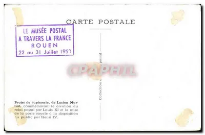 Henri IV — criação do relé postal — Museu Postal de Rouen — Verso
