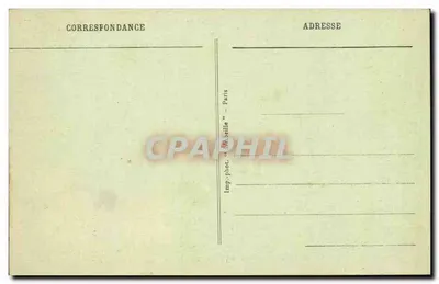 St-GERMAIN-en-LAYE — Zamek (XVI wiek) i kościoł widziane z ogródka — Imp. phot. "M. Bétille" Paryż — Rewers