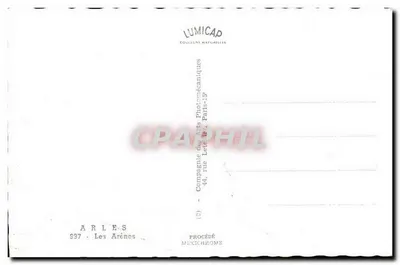 Arles — Areny — Compagnie des Arts Photomécaniques, n° 997 — Rewers