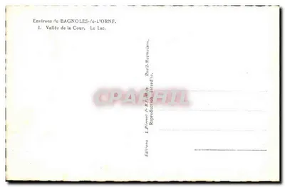 Vale da Cour — O Lago — Edições L. Pierrot & R. É. Huès — Verso