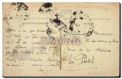 LA BOSSE - Zamek Montdragon (Front) — wydawca nieznany — Rewers