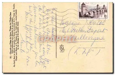 Kapelle van Sint Thérèse van het Kind Jezus — uitgever Olympe, n°10 — Achterkant