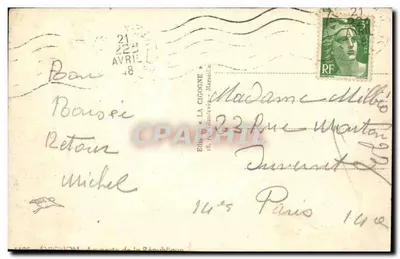 Avignon — O Ponte Saint-Bénézet e o Rhône — Edição La Cigogne — Verso