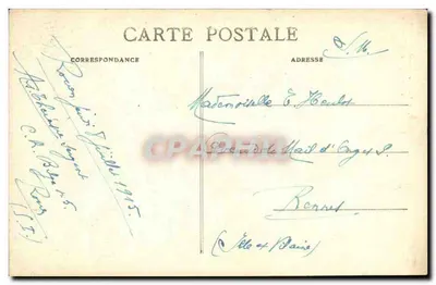 Bonsecours — Igreja — Ao redor de Rouen — C.V. 601 — Verso
