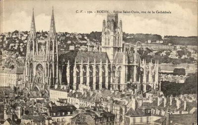 Rouen - Igreja de São Ouen, vista da Catedral — C.V. - 350
