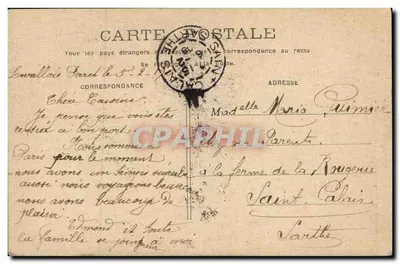 Paris — Porte Saint-Martin — editor desconhecido, n° de série não visível — Verso