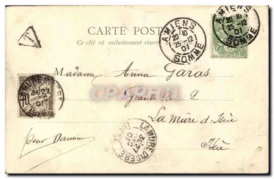 Amiens - Orologio Dewailly — L. Caron, fot.-edit. ad Amiens, n°87 — Verso
