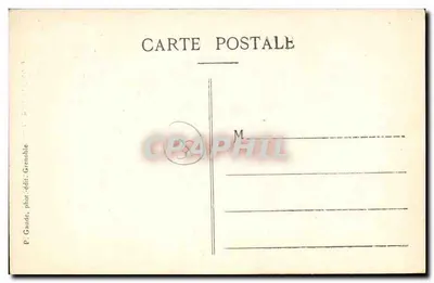 Vizille — Drzwi zamkowe — P. Gaude, fot. i wyd. Grenoble — Rewers