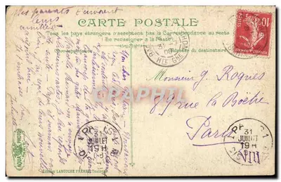 Luchon — Spadzista Pique — Wydawnictwo Labouche Frères, nr 2743 — Rewers