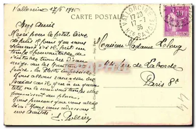La Valle di Vallorcine e il Monte Bianco — Imp. Curie, Vallorcine — Verso