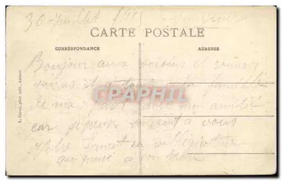Amiens — Pomnik Pamiątek Picardy — L. Caron, fot.-wyd., Amiens, nr 550 — Rewers