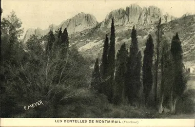 As Dentelas de Montmirail (Vaucluse) — vista panorâmica — F. Meyer