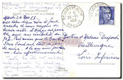 Cabo da Hague — A Normandia Pitoresca — Editor: Photo Veritable — Verso