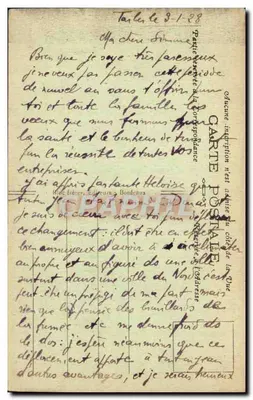 Bagnères-de-Bigorre — La Torre de los Jacobinos — Blue frères, Bordeaux — Reverso