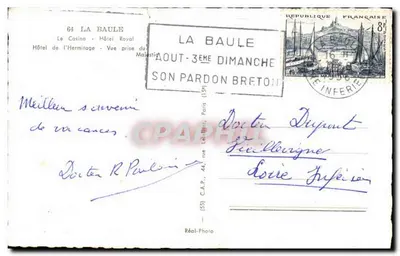 La Baule — Hotel Colin-Majestic e praia — Réal-Photo — Verso