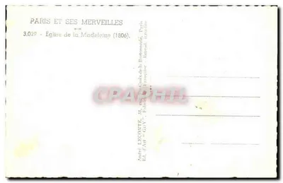 Kościół Najświętszej Maryi Panny Medyków — Paryż — Wydawca André LECONTE, nr 3.029 — Rewers