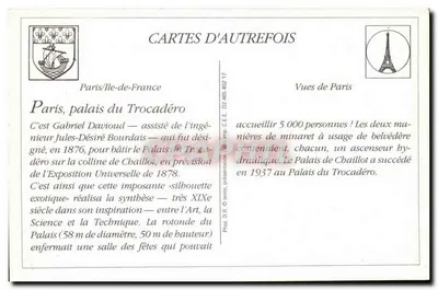 París — El Trocadéro — L.D. — Reverso