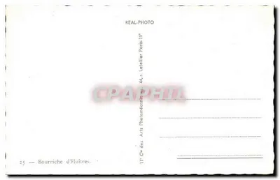Cesta de Ostras — 25 — Editor: Letellier, Paris — Verso