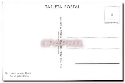 Kubek z złota, Chimú — Muzeum Oro del Perú, Lima, Peru — nr 36 — Rewers